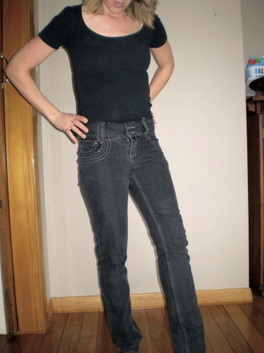 offsquare.com | Refashion jeans by hanging them in the shower and throwing bleach at them